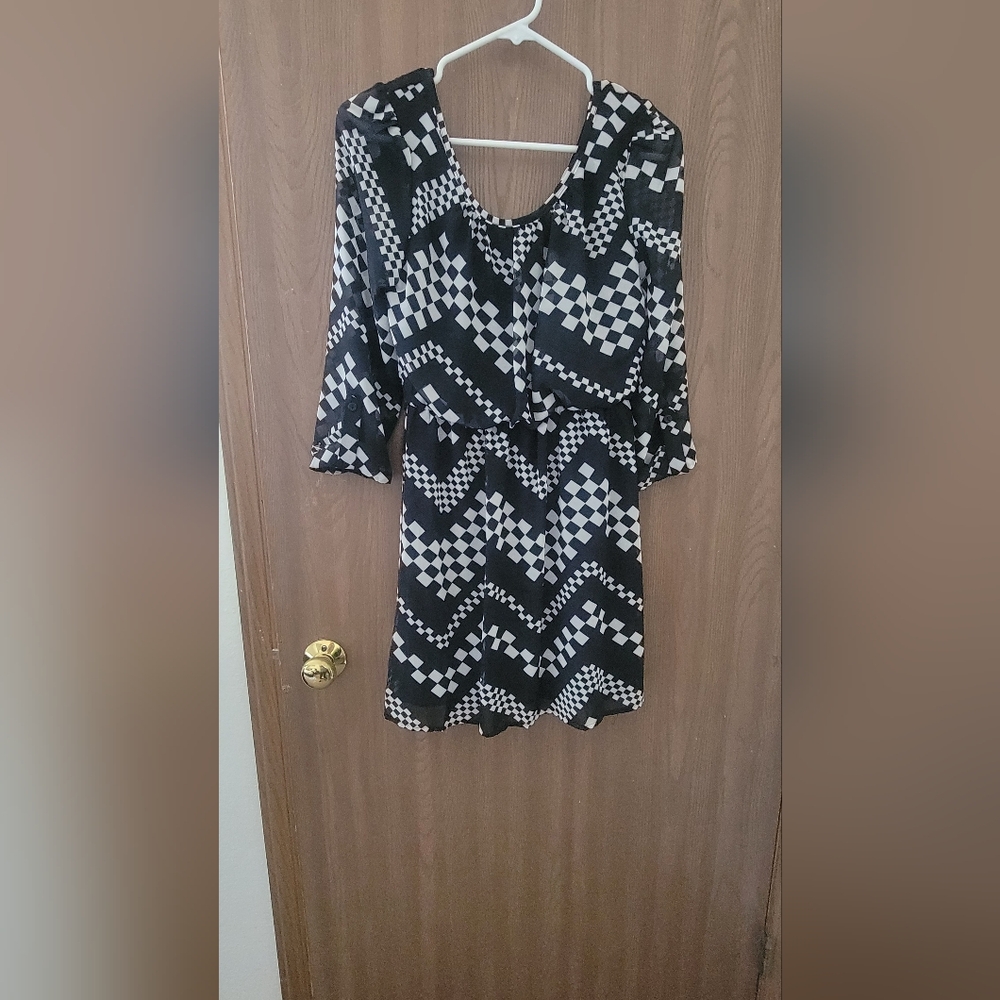 Black/White checkered dress